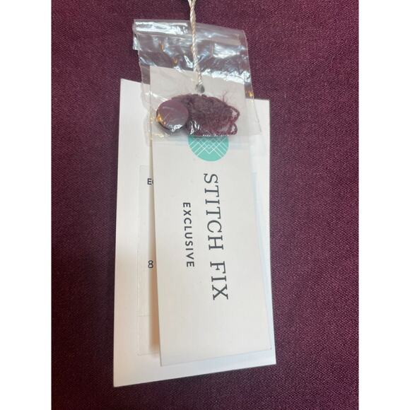 Evolution Womens Pullover Open Front Cardigan Sweater 3/4 Sleeve Size S Burgundy - Picture 7 of 7